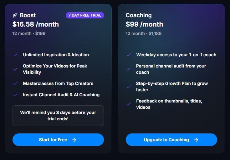 vidiq pricing